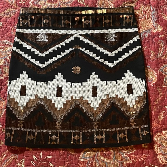 Express Dresses & Skirts - Express sequin bodycon mini skirt (small)